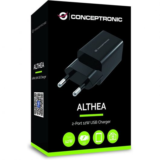 Conceptronic ALTHEA06B Ladegerät für Mobilgeräte Universal Schwarz Drinnen