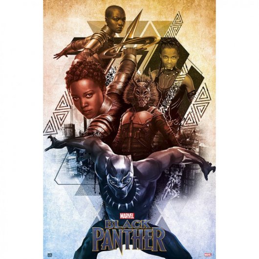 Erik Maxi Póster Marvel Pantera Negra 91.5x61cm