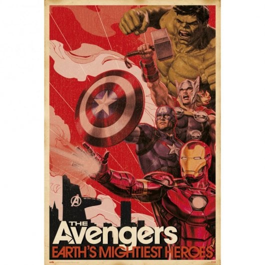 Erik Maxi Poster Marvel The Avengers Gli eroi più potenti della Terra 91,5x61 cm