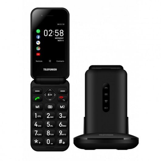 Telefunken S740 Téléphone Senior Noir