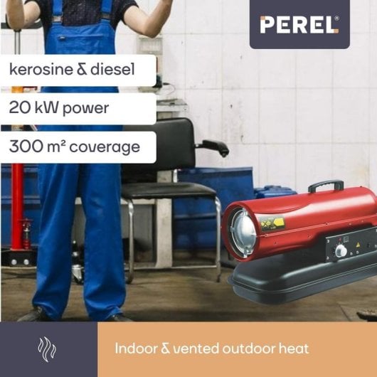 Heizgerät Diesel Perel FT120C 20 kW Boden IPX4