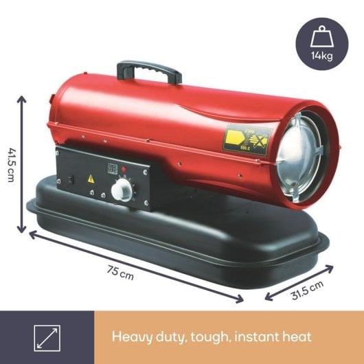 Heizgerät Diesel Perel FT120C 20 kW Boden IPX4