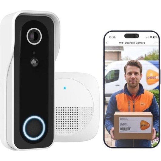 Trust DOORCAM-3000 Preto, Branco