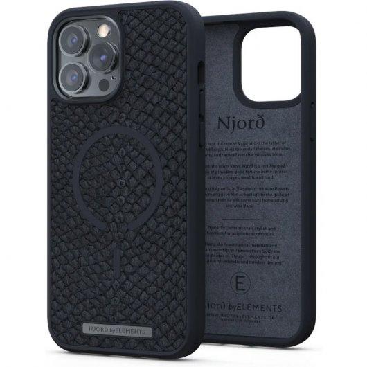 Njord Vindur Funda Gris para iPhone 13 Pro Max