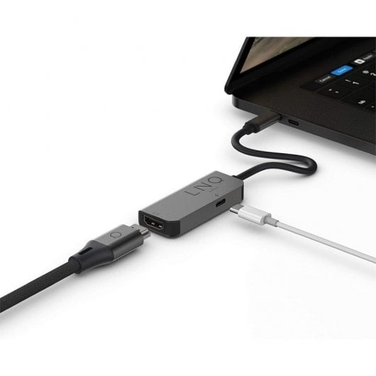 Concentrateur Linq 2 en 1 USB-C vers HDMI