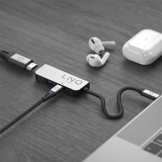 Hub Linq 3in1 da USB-C a HDMI/USB-C/USB-A