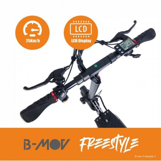 B-Mov Freestyle 4 Patinete Eléctrico 10" 600W Negro