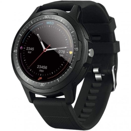 Phoenix Equo Smartwatch Bluetooth GPS 44mm LCD Schwarz IP68 Herzfrequenzmonitor Schlaftracker