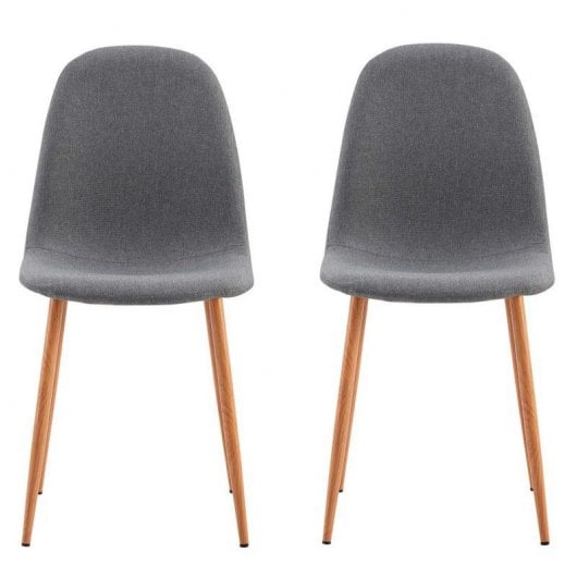 Thinia Home Nuova Pack 2 Sillas de Comedor Grises
