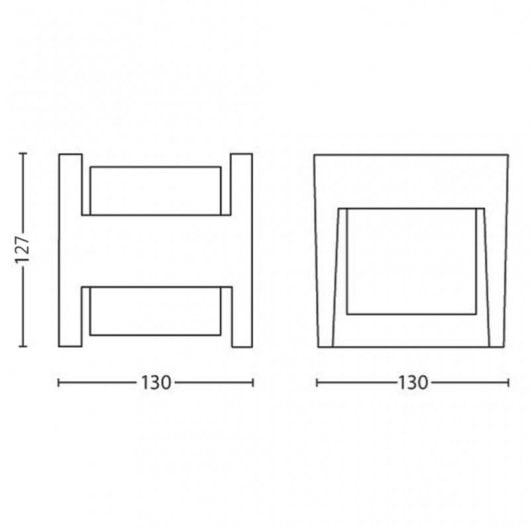 Philips MyGarden Lámpara LED de Pared 9W Gris