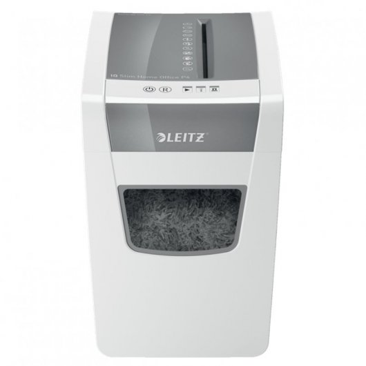 Leitz IQ Slim Office P-4 Aktenvernichter Kreuzschreddern 22 cm Weiß
