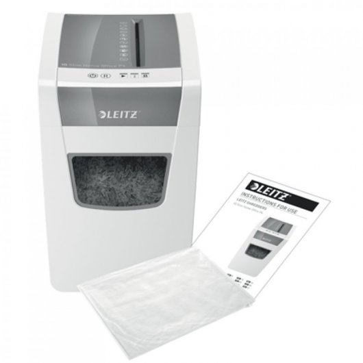 Leitz IQ Slim Office P-4 Aktenvernichter Kreuzschreddern 22 cm Weiß