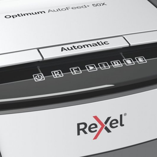 Rexel Optimum AutoFeed 50X Destructora de Papel Automática Corte en Partículas