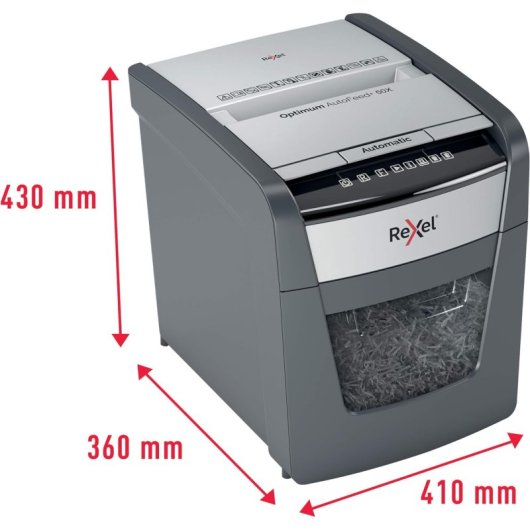 Rexel Optimum AutoFeed 50X Destructora de Papel Automática Corte en Partículas
