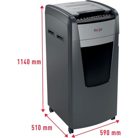 Destructeur de papier à alimentation automatique Rexel Optimum Auto+ 750X noir