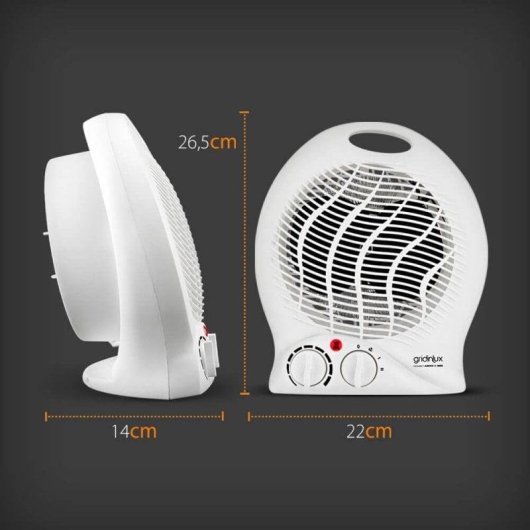 Gridinlux Homely AirPro Calefactor 2000W Blanco