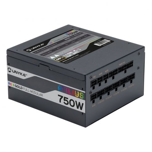 UNYKAch Atilius RGB Netzteil 750W Effizienz 90% Vollmodular