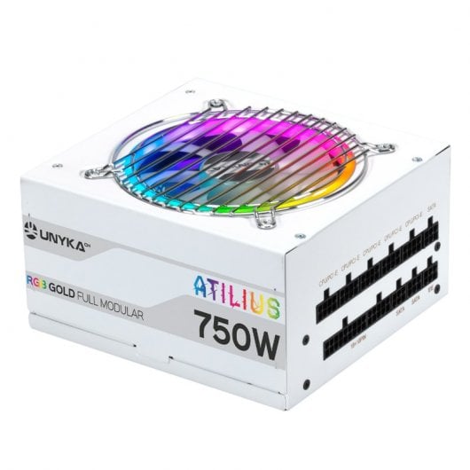 Alimentatore UNYKach Atilius RGB 750 W Efficienza 90% Full Modular Bianco