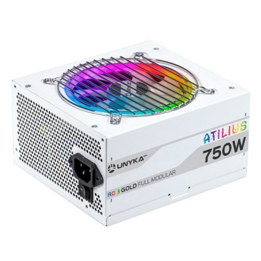 Alimentatore UNYKach Atilius RGB 750 W Efficienza 90% Full Modular Bianco