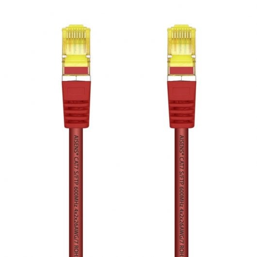 Aisens Cable de Red S/FTP RJ45 Cat.7 25cm Rojo