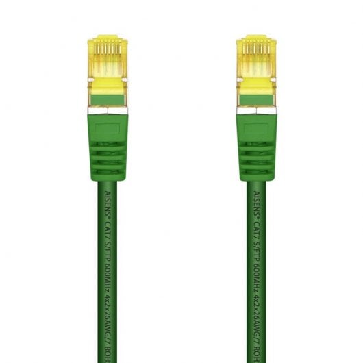 Aisens Cable de Red S/FTP RJ45 Cat.7 25cm Verde