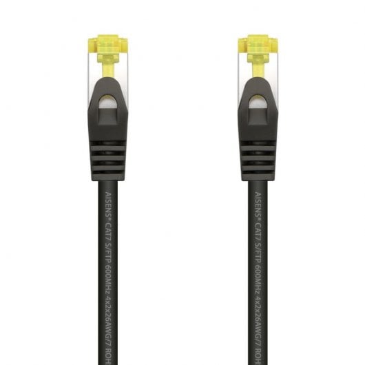 Aisens Câble Réseau S/FTP RJ45 Cat.7 50cm Noir