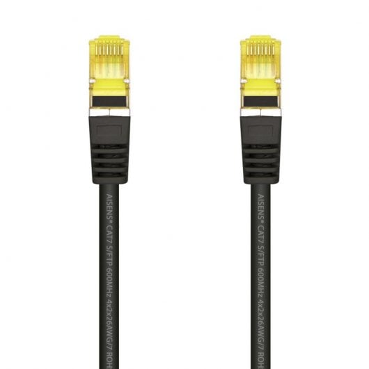 Aisens Câble Réseau S/FTP RJ45 Cat.7 50cm Noir