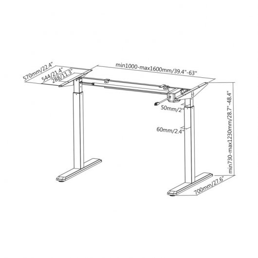 Aisens Soporte de Escritorio Motorizado hasta 80kg