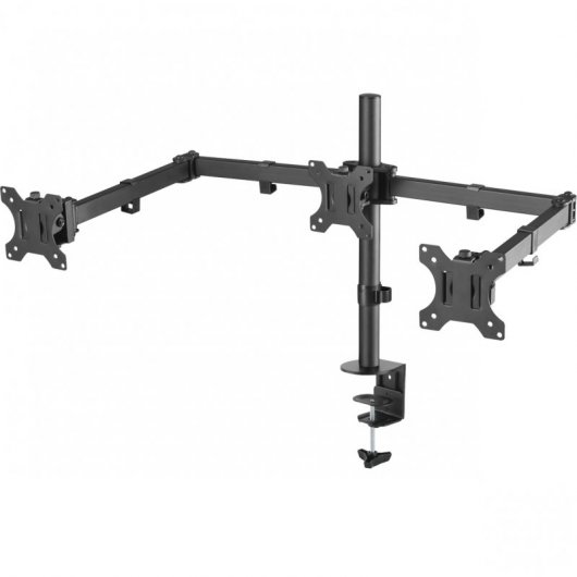 Aisens DT27TSR-061 Soporte Doble Brazo para 3 Monitores 13-27" VESA 100x100 Máx 7Kg