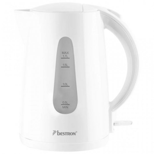 Bestron AWK1700W Hervidor de Agua 2200W 1.7L Blanco
