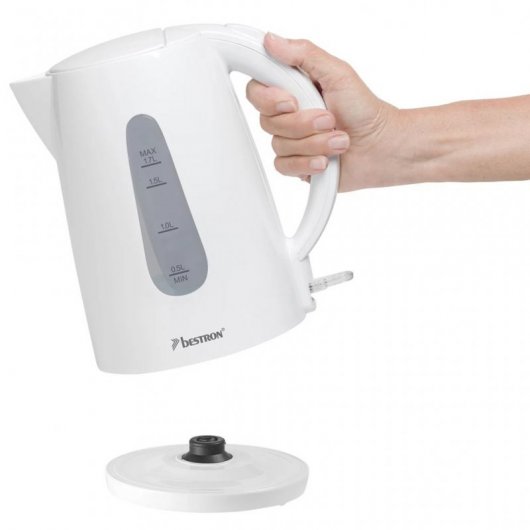 Bestron AWK1700W Hervidor de Agua 2200W 1.7L Blanco