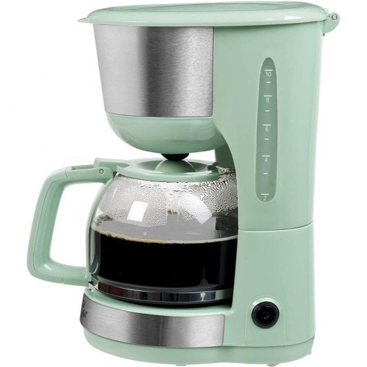 Bestron ACM1000M Cafetera de Goteo 10 Tazas 1000W Verde Menta