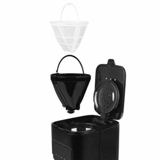 Princess Deluxe Black Steel Cafetera de Goteo 1.5L 900W Negro