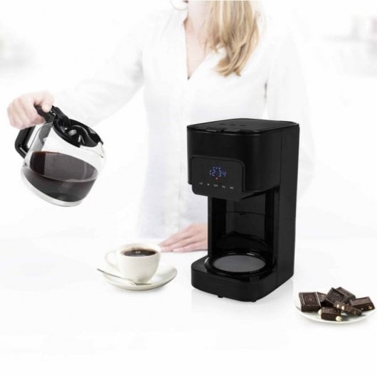 Princess Deluxe Black Steel Cafetera de Goteo 1.5L 900W Negro