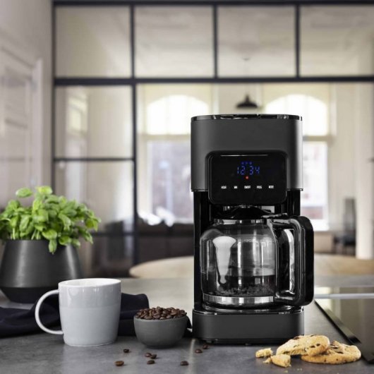 Princess Deluxe Black Steel Cafetera de Goteo 1.5L 900W Negro