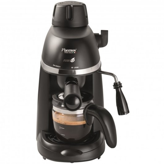 Bestron AES800 Cafetera Espresso 3.5 Bares 800W Negro