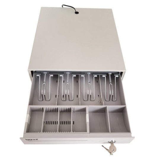 Iggual IRON-10W Tiroir-caisse 38cm 4+6 Blanc