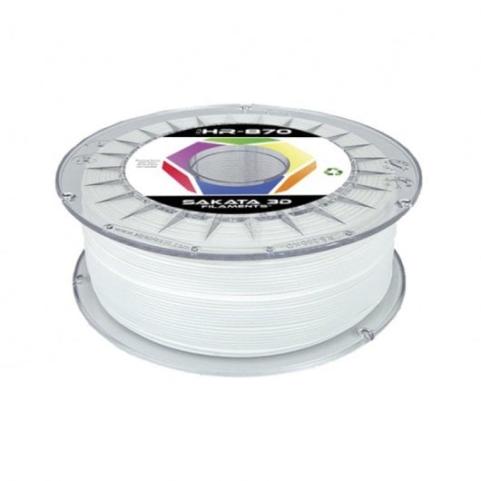 Sakata 3D Bobina de Filamento PLA HR-870 1.75mm Blanco 1Kg