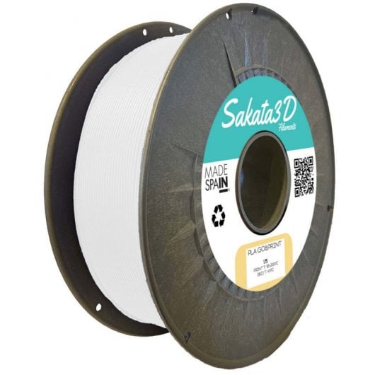 Sakata 3D Bobina de Filamento GO&PRINT 1.75mm Blanco 1Kg