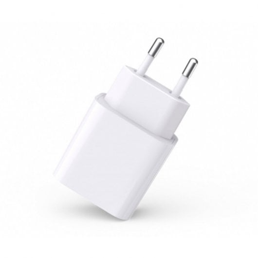 DCU Tecnologic Cargador Blanco USB-C Carga Rápida 20W