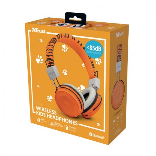 Trust Comi Auriculares Bluetooth para Niños Naranja