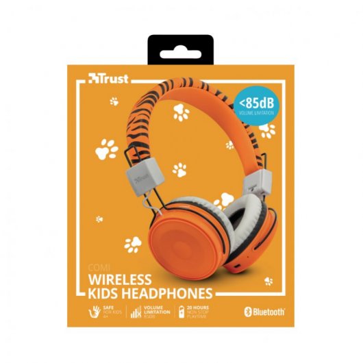 Trust Comi Auriculares Bluetooth para Niños Naranja