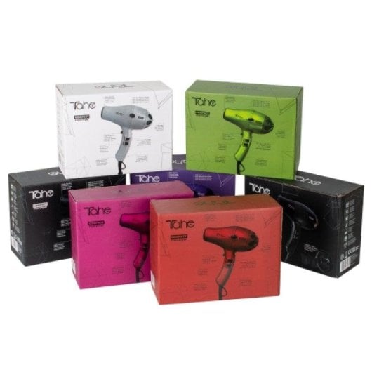 Secador de Cabelo Profissional Tahe 2000W 3 Temperaturas 2 Velocidades com Difusor Preto