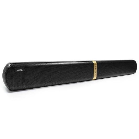 Barre de Sonido Cool Gold 2.0 20W Bluetooth FM USB Compacte Noire