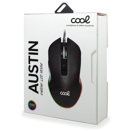 Fantastico mouse da gioco Austin RGB 1200 DPI nero