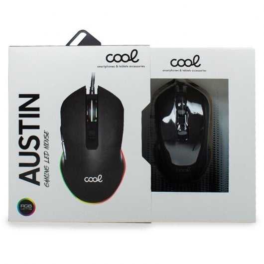Cool Austin Ratón Gaming RGB 1200 DPI Negro
