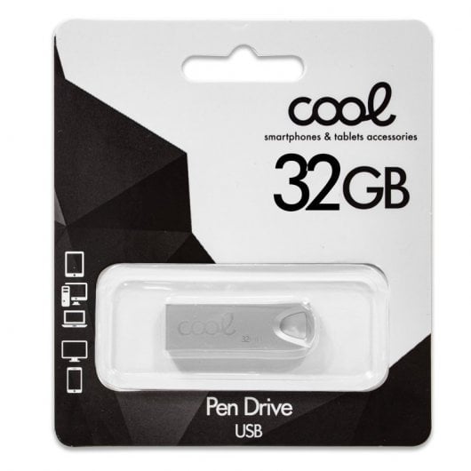 Cool 32GB USB 2.0 Metal Prateada
