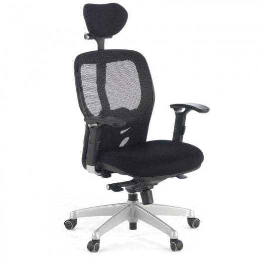 Ofiprix Madonna Plus Silla de Oficina Transpirable con Reposacabezas Negro