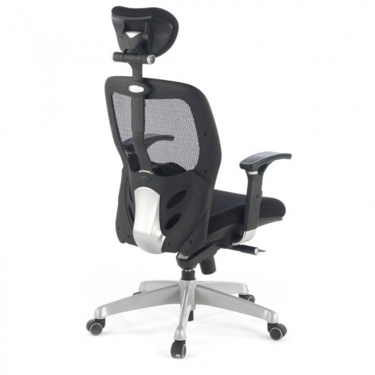 Ofiprix Madonna Plus Silla de Oficina Transpirable con Reposacabezas Negro