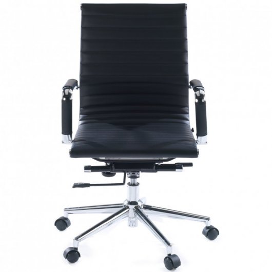 Ofiprix Slim Silla de Oficina Tapizado Negro